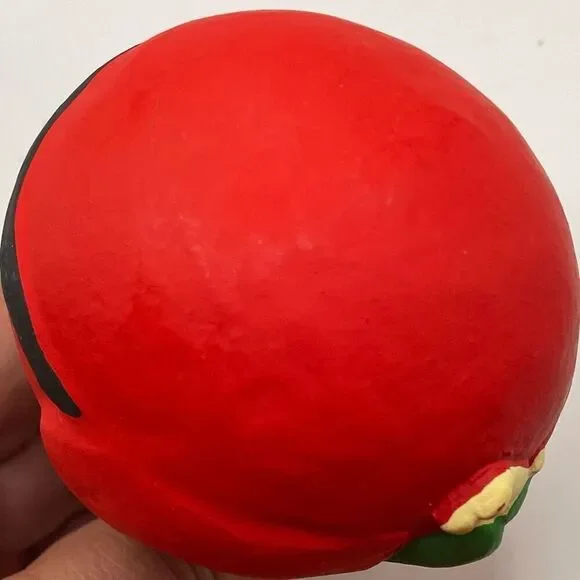 DEPT 56 Ceramic Santa Roly Poly Teddy Bear Christmas Ornament 4" Holiday Red - Picture 5 of 5